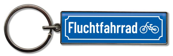 Schlüsselanhänger Fluchtfahrrad