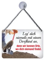 Kult-Hänger Blechschild - Dorfkind + Orte KH209 Kult-Hänger Blechschild - Dorfkind + Orte KH209