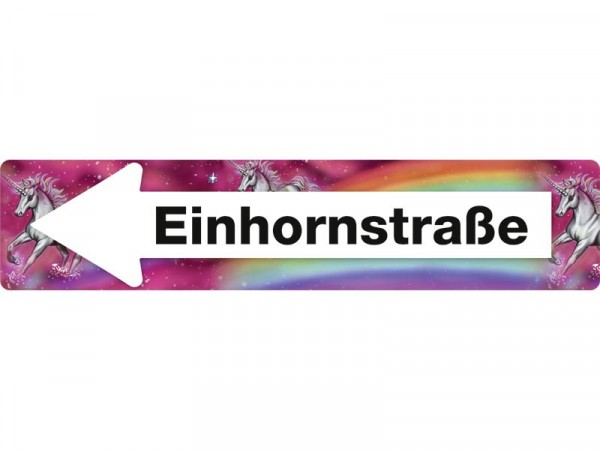 Straßenschild Einhornstraße