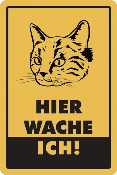 Katze Hier wache ich!