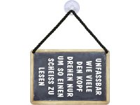 Kulthänger Blechschild Unfassbar KH154 Kulthänger Blechschild Unfassbar KH154