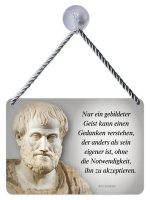 Kult-Hänger Blechschild - Ein gebildeter Geist KH235 Kult-Hänger Blechschild - Ein gebildeter Geist KH235