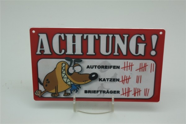 Hund Briefträger/Autoreifen/Katze