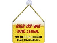 Kulthänger Blechschild Bier Leben KH127 Kulthänger Blechschild Bier Leben KH127