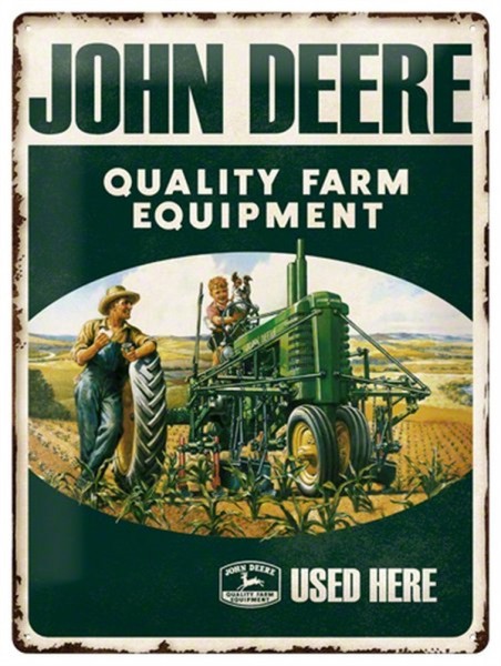 John Deere Kind auf Trecker
