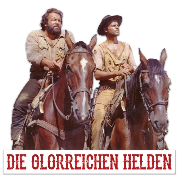 3D-Blechschild - Die glorreichen Helden BUDT06