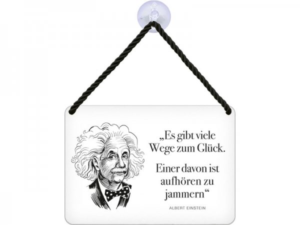 Kulthänger Blechschild jammern Einstein KH125