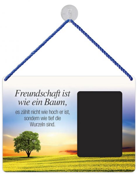 Kult-Rahmen Blechschild Baum Freundschaft KR041