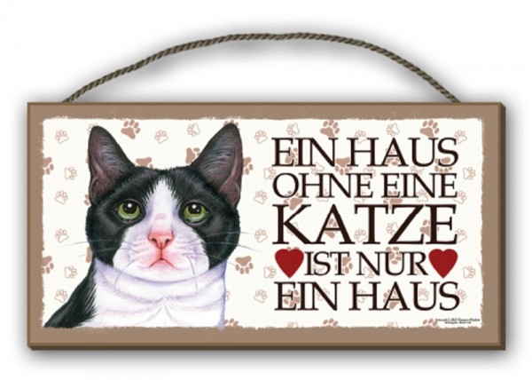 Schwarz Weiße Katze