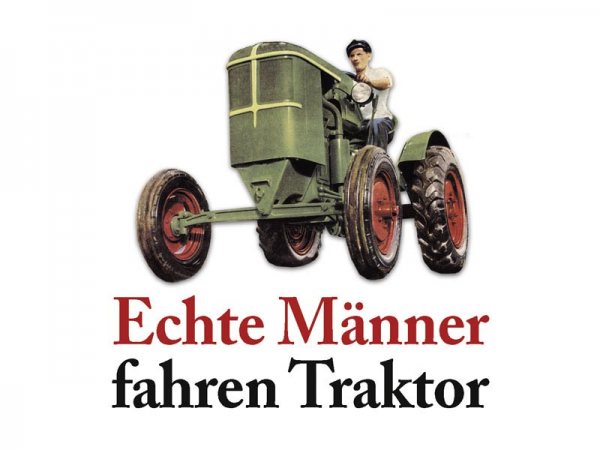 Untersetzer Echte Männer fahren Traktor Kultdeckel D02