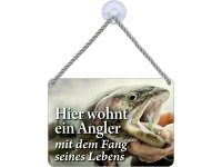 Kulthänger Blechschild Angler + Fang KH109 Kulthänger Blechschild Angler + Fang KH109