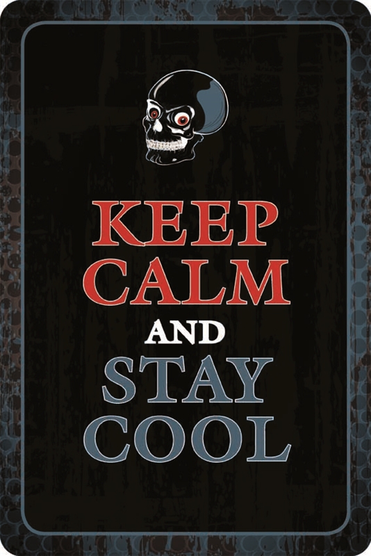 Blechschild Keep calm and stay cool Sprüche Lustiges Sonstiges
