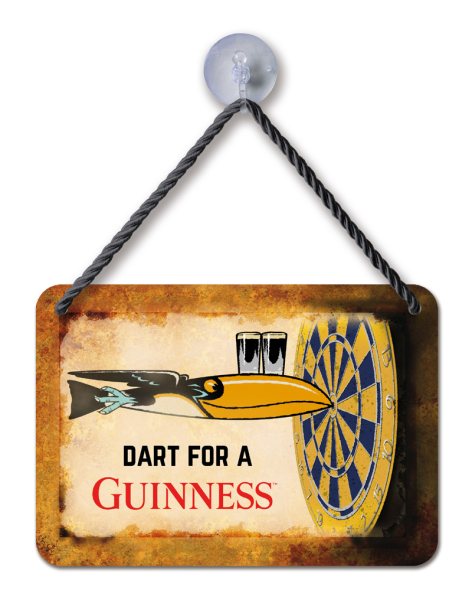 Kult-Hänger Blechschild - Dart for a Guinness - GKH01