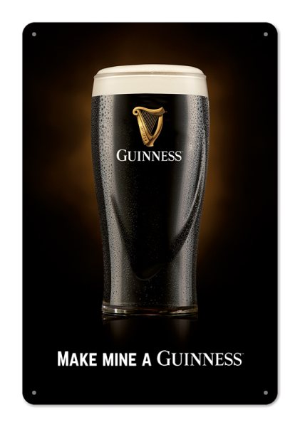 Blechschild - Make mine a Guinness - G300/007