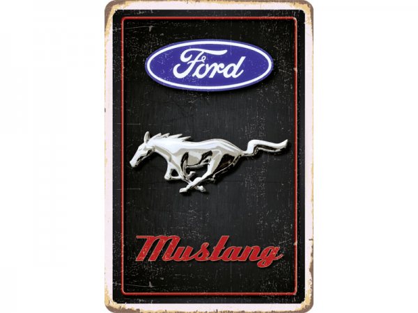 Blechschild Ford Mustang Logo Pferd 300/491