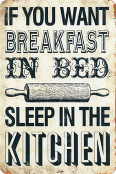 Breakfast - sleep in the kitchen