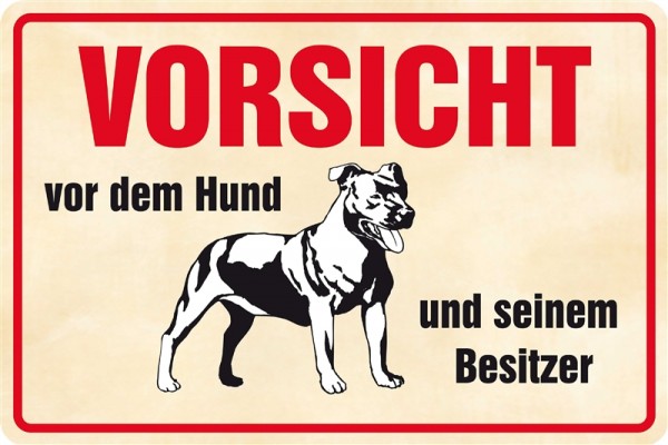 Vorsicht Hund und Besitzer