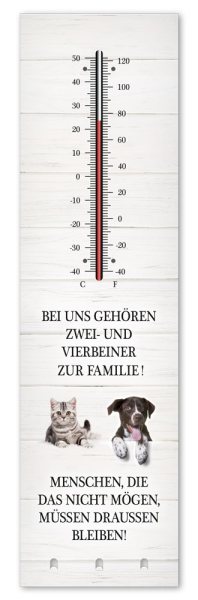 Kult-Thermometer - Zwei+Vierbeiner - T003