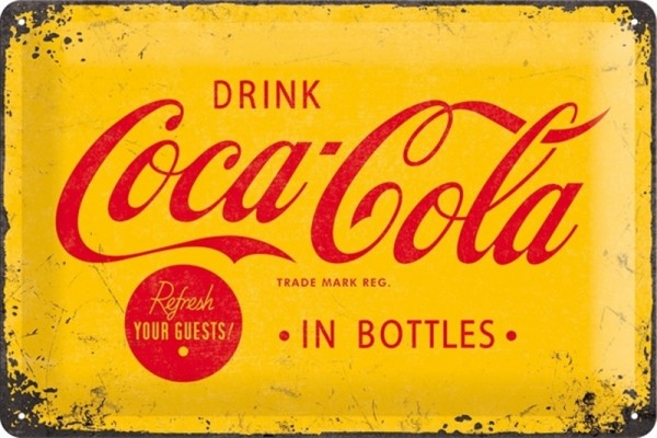 Coca Cola Gelb