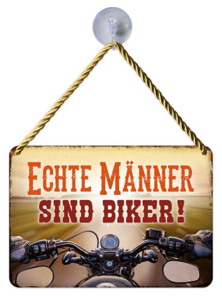 Kult-Hänger Blechschild - Männer + Biker KH201