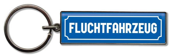 Schlüsselanhänger FLUCHTFAHRZEUG