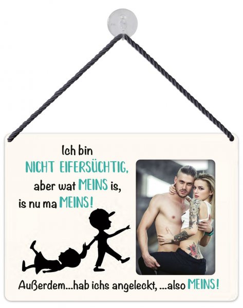 Kult-Rahmen Blechschild Meins! Junge KR040