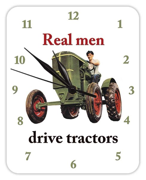 Kult-Uhr - Real men drive tractors - KU19