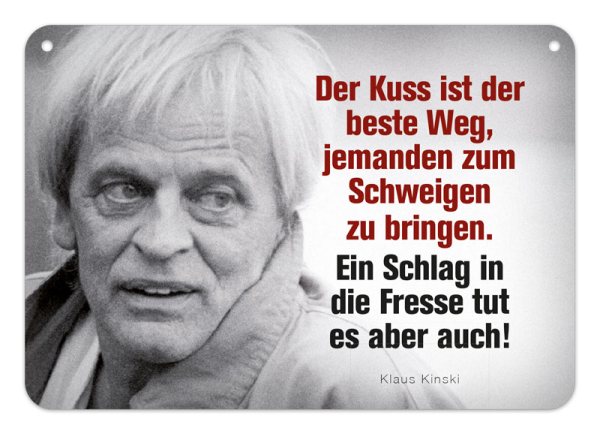 Kult-Hänger Blechschild - Schlag in die Fresse KH247