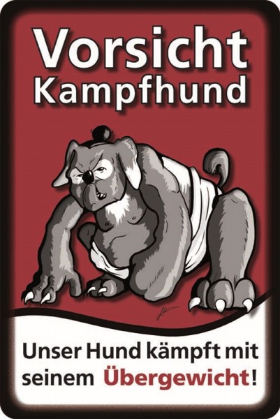 Vorsicht Kampfhund Unser Hund kämpft mit seinem Übergewicht