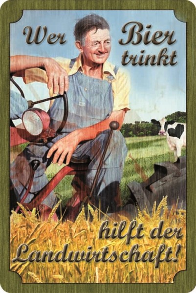 Wer Bier trinkt unterstützt die Landwirtschaft