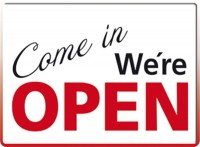 Come in we`re open Come in we`re open