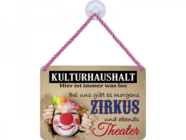 Kulthänger Blechschild Kulturhaushalt KH059