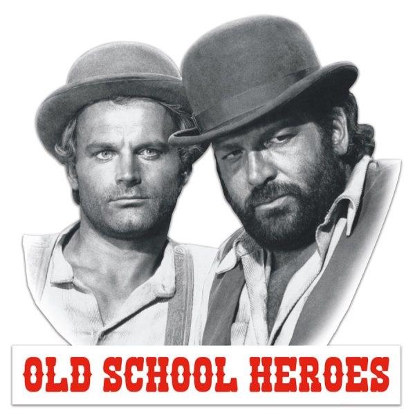 3D-Blechschild - Old School Heroes BUDT04