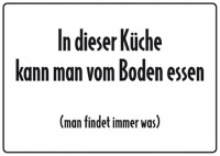 In dieser Küche kann man vom Boden essen In dieser Küche kann man vom Boden essen