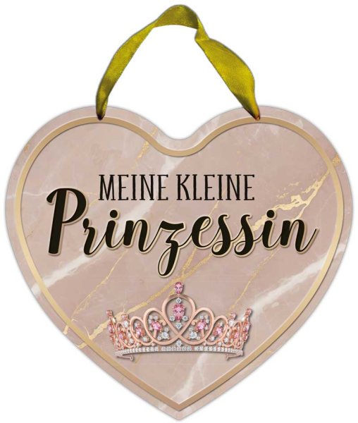 Herz-Blechschild Meine kleine Prinzessin Kind Mädchen