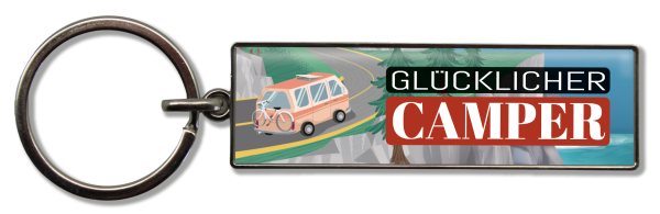 Schlüsselanhänger GLÜCKLICHER CAMPER
