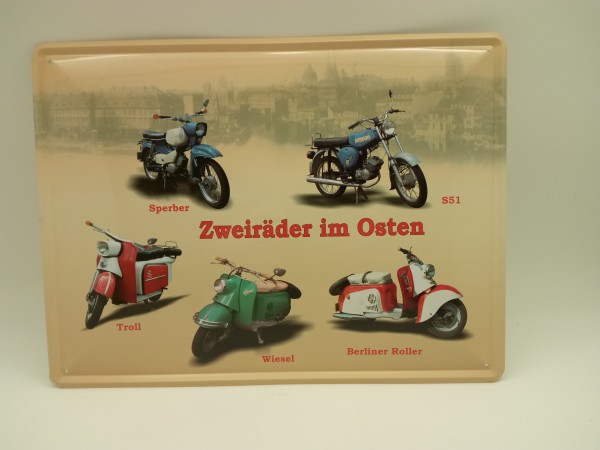 DDR Simson 5er Collage "Zweiräder im Osten"