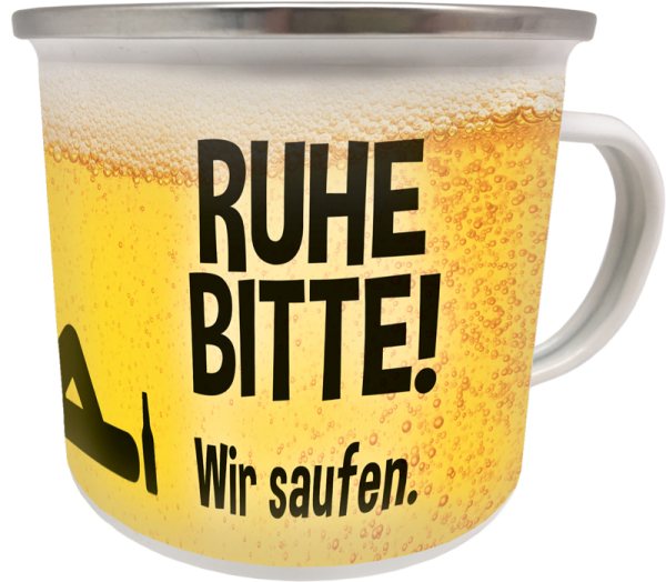 Kult-Becher - Ruhe bitte! Wir saufen. EB90