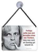 Kult-Hänger Blechschild - Freitags KH229 Kult-Hänger Blechschild - Freitags KH229