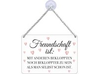 Kulthänger Blechschild Freundschaft KH133 Kulthänger Blechschild Freundschaft KH133