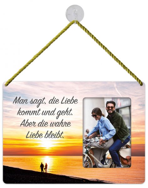 Kult-Rahmen Blechschild Wahre Liebe KR009