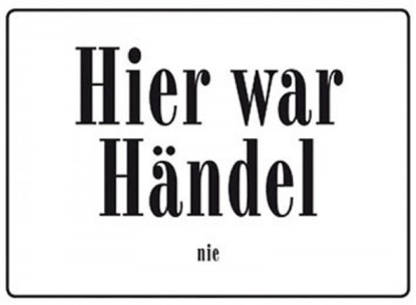 Hier war Händel nie