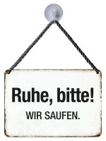 Kult-Hänger Blechschild - Ruhe, bitte! KH198 Kult-Hänger Blechschild - Ruhe, bitte! KH198