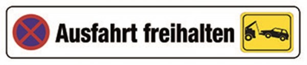 Ausfahrt freihalten