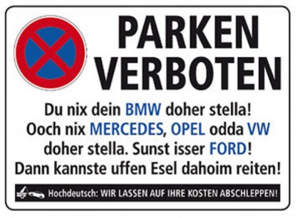 Parken verboten