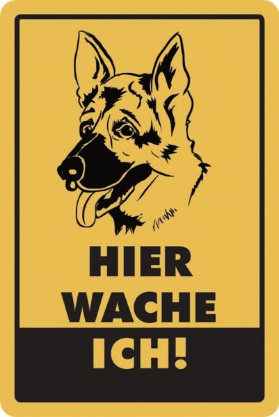 Schäferhund Hier wache ich!