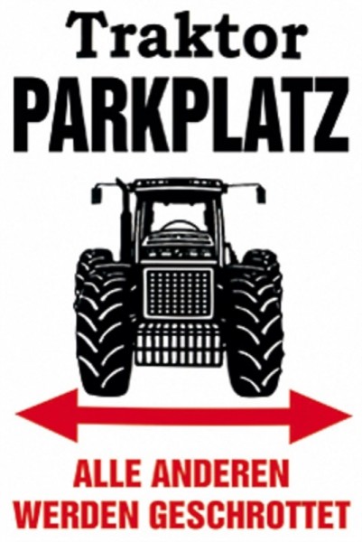 Traktor Parkplatz