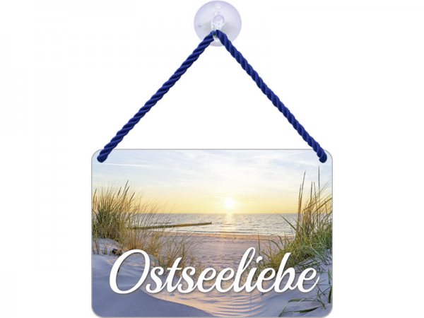 Kulthänger Blechschild Ostseeliebe KH012