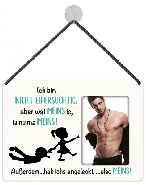 Kult-Rahmen Blechschild Meins! Mädchen KR039