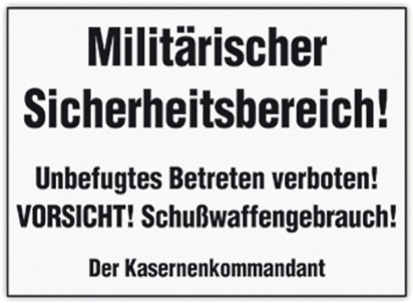 Militärischer Sicherheitsberecih